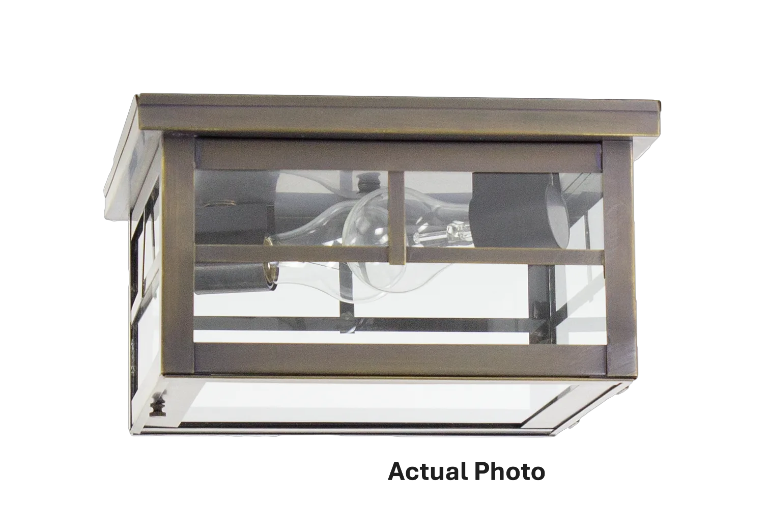 Two Light Flush Mount 75.00W/A/Medium