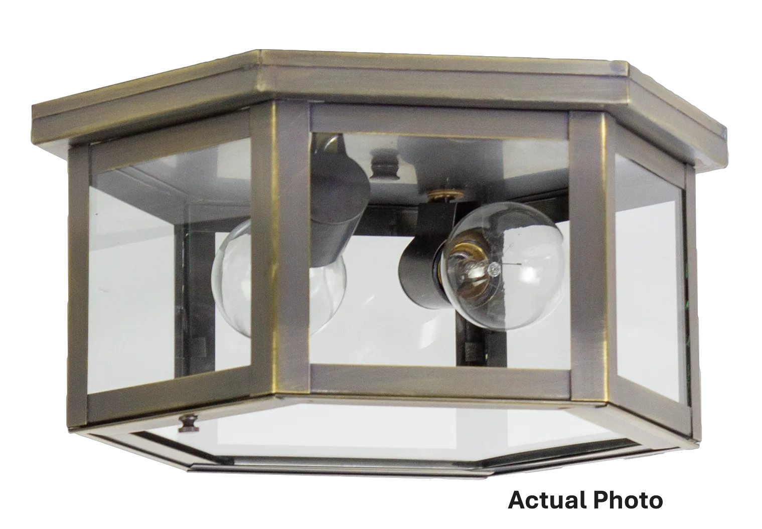 Two Light Flush Mount 75.00W/A/Medium