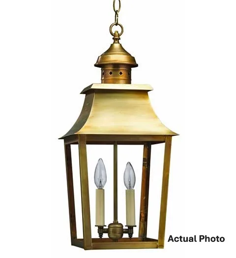 Two Light Hanging Lantern 60.00W/B/Candelabra