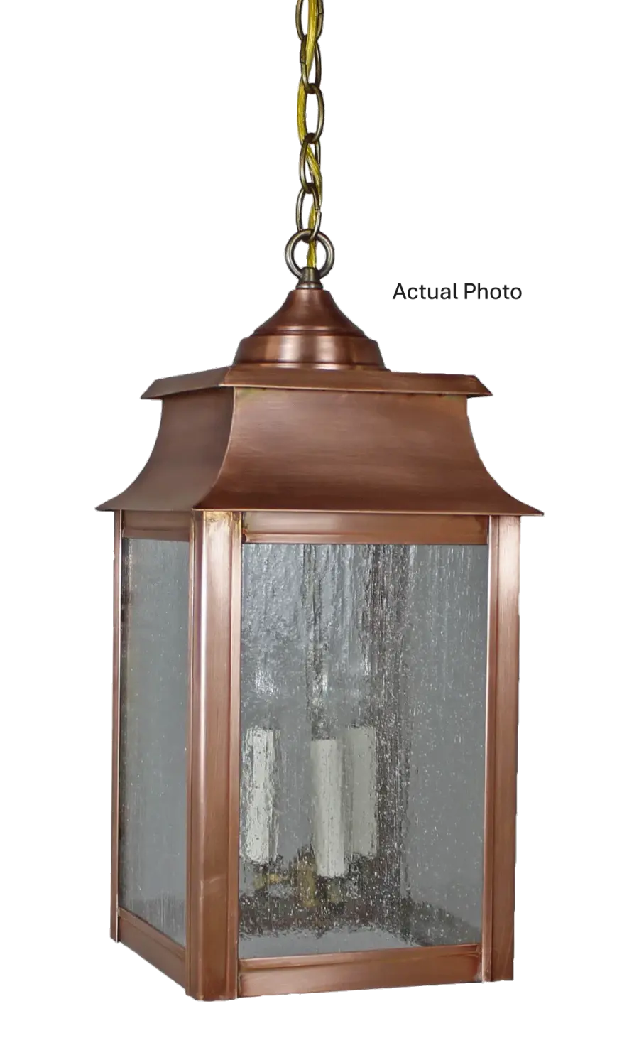 Three Light Hanging Lantern 60.00W/B/Candelabra - Image 1