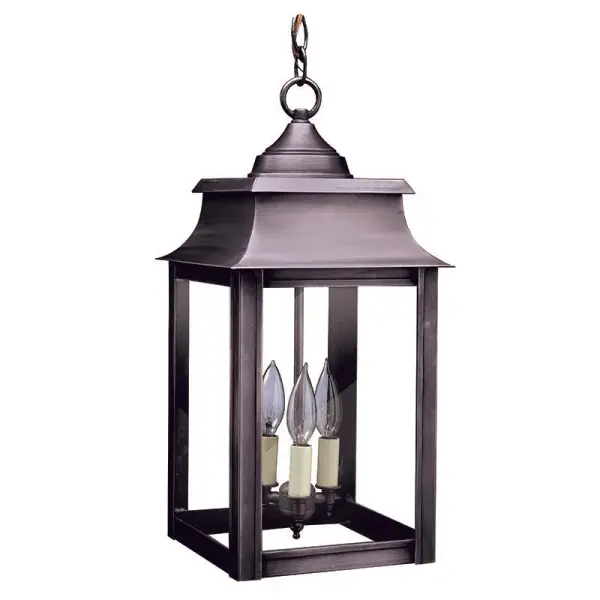 Three Light Hanging Lantern 60.00W/B/Candelabra - Image 12