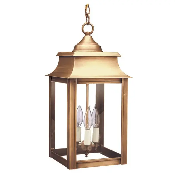 Three Light Hanging Lantern 60.00W/B/Candelabra - Image 4