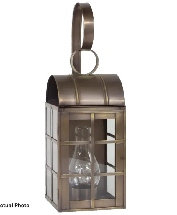 The Adams collection showcases intricate details of a culvert top and scroll that give it a classic colonial look. Inspired by the charm and simplicity of early American design. This collection echoes the craftsmanship of the past. Adams X-Large Wall Light with H-bar Dimensions: 8"W x 8.75"D x 24"H Mounting height (From top to mounting bracket): 18.5" Bulb type: Two 60-Watt Candelabra or One 75-Watt Medium with Clear Chimney Suitable location: Wet Mounting Area: 7.5"W x 11"H Contact Dealer for Pricing & Availability Download Spec Sheet Note: Some photos are a digital rendering to show our finish, glass and socket options our actual finishes are hand-applied and our glass is hand-blown and will have natural variations from the photos. - alternate view