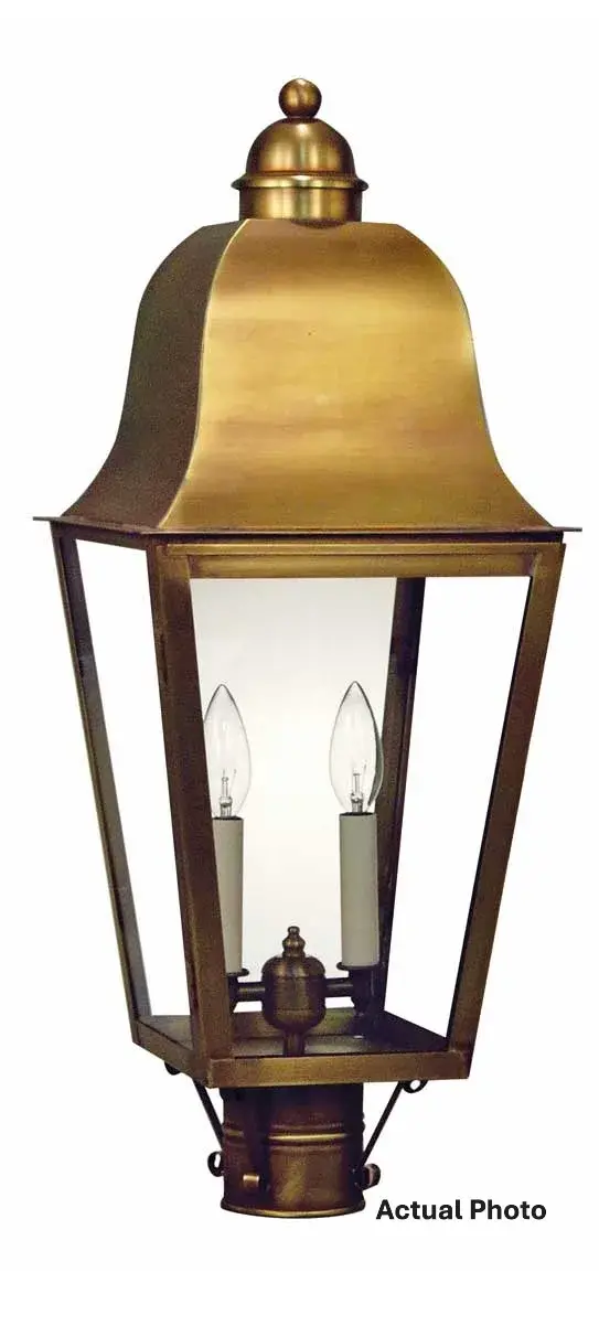 Two Light Post Mount 60.00W/B/Candelabra - Image 1