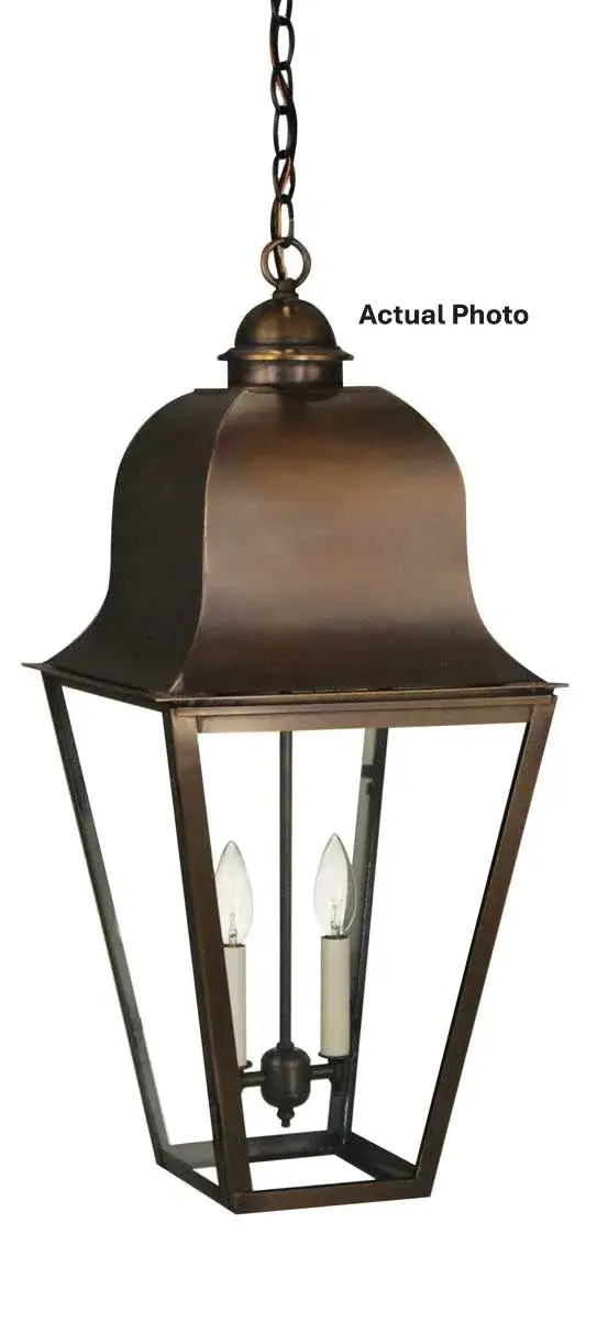 Two Light Hanging Lantern 60.00W/B/Candelabra - Image 1