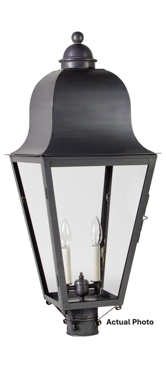 Two Light Post Mount 60.00W/B/Candelabra