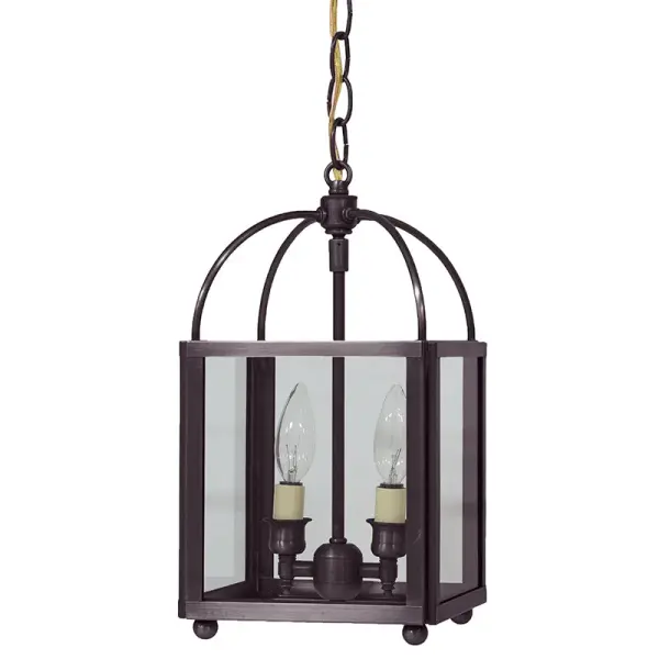 Two Light Hanging Lantern 60.00W/B/Candelabra - Image 11