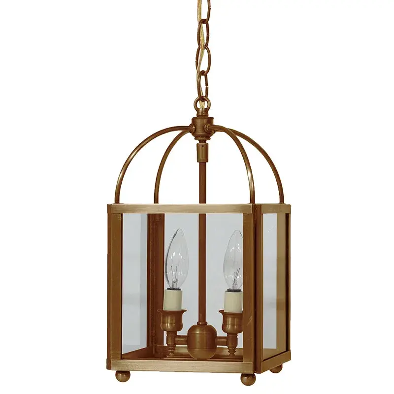 Two Light Hanging Lantern 60.00W/B/Candelabra - Image 3
