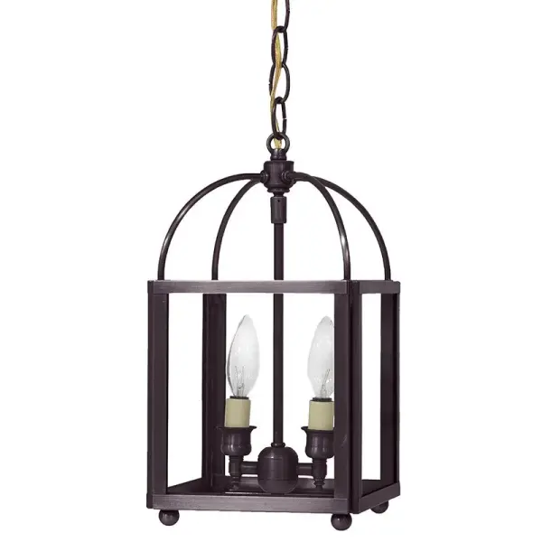 Two Light Hanging Lantern 60.00W/B/Candelabra - Image 21