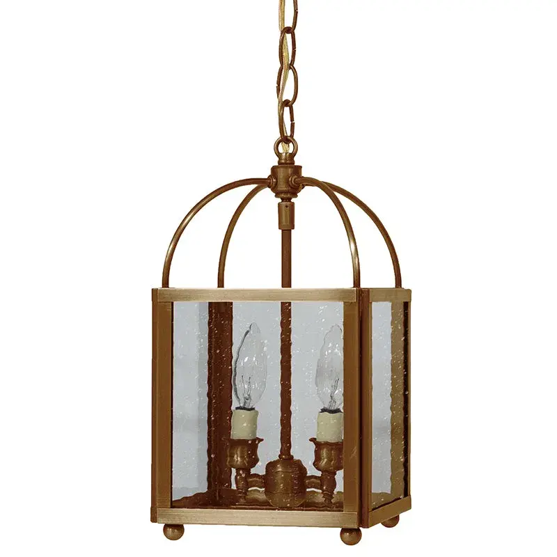 Two Light Hanging Lantern 60.00W/B/Candelabra - Image 5