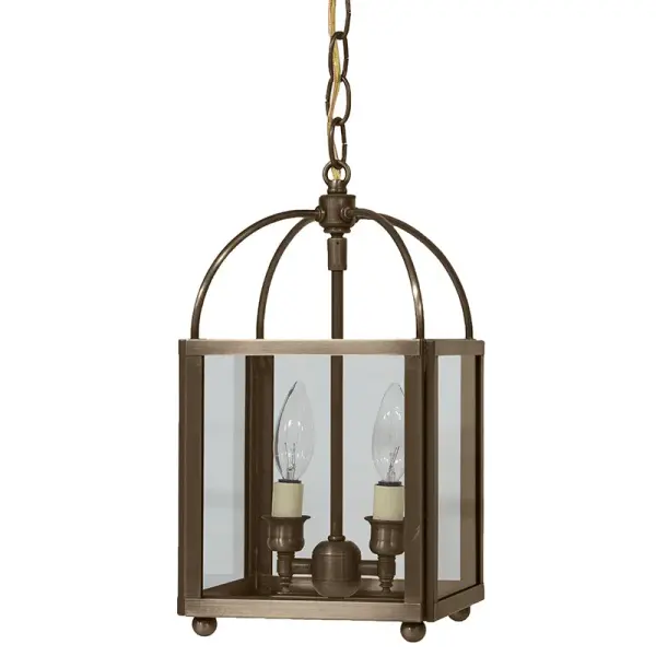 Two Light Hanging Lantern 60.00W/B/Candelabra - Image 7