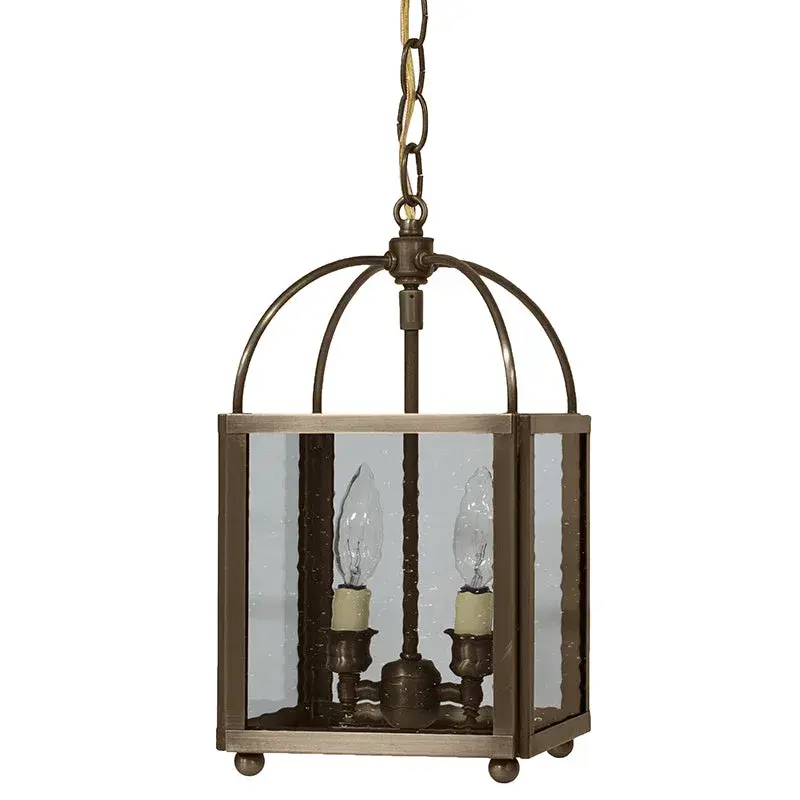Two Light Hanging Lantern 60.00W/B/Candelabra - Image 8