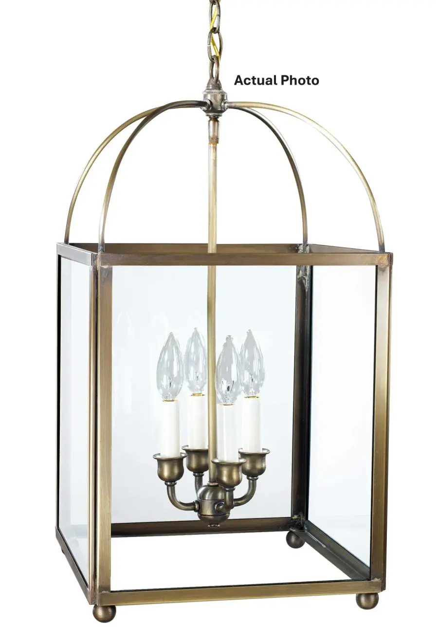 Four Light Hanging Lantern 60.00W/B/Candelabra - Image 1
