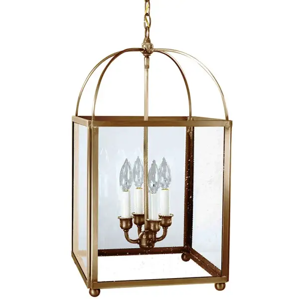 Four Light Hanging Lantern 60.00W/B/Candelabra - Image 4
