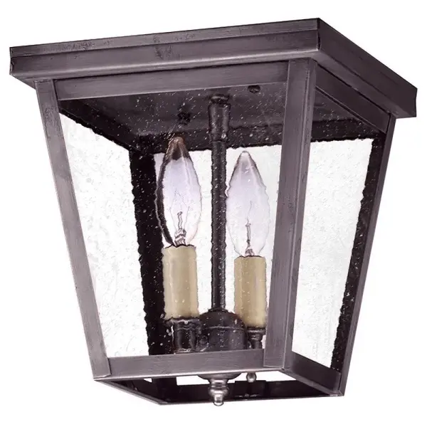 Two Light Flush Mount 60.00W/B/Candelabra - Image 12