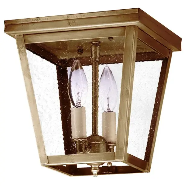 Two Light Flush Mount 60.00W/B/Candelabra - Image 4
