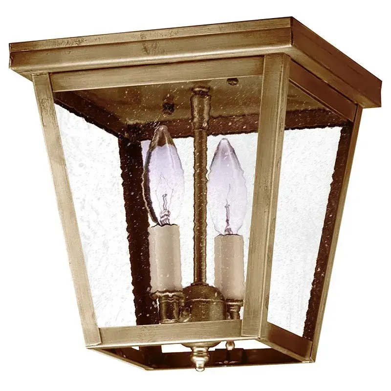 Two Light Flush Mount 60.00W/B/Candelabra - Image 4
