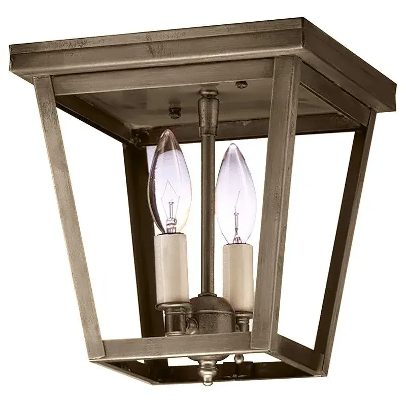 Two Light Flush Mount 60.00W/B/Candelabra - Image 6