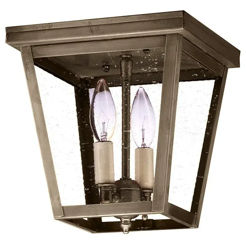 Two Light Flush Mount 60.00W/B/Candelabra - Image 7
