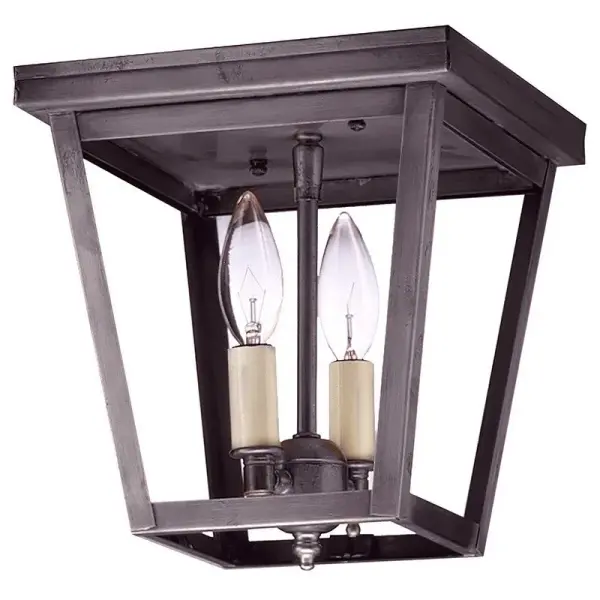 Two Light Flush Mount 60.00W/B/Candelabra - Image 10