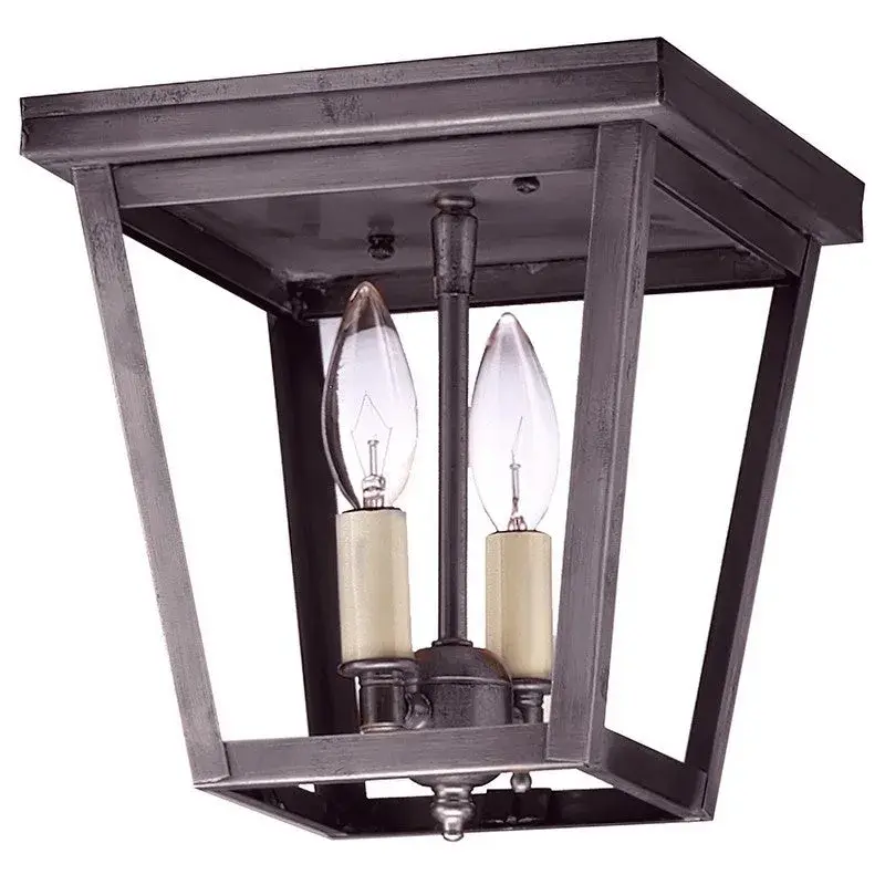 Two Light Flush Mount 60.00W/B/Candelabra - Image 10