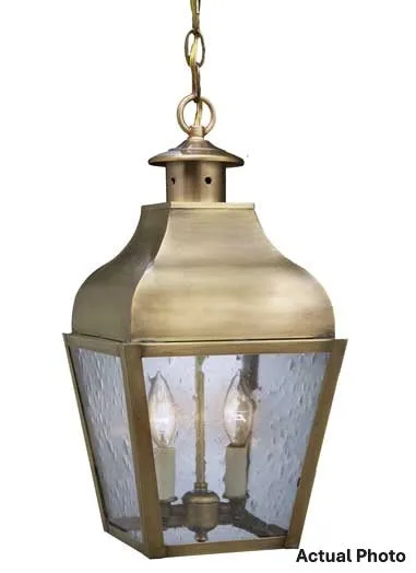 Two Light Hanging Lantern 60.00W/B/Candelabra