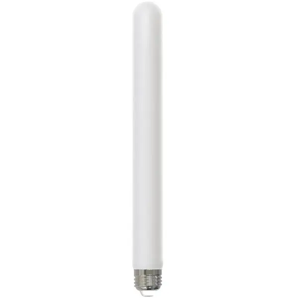 E26 medium base T9 11" LED bulb in a Frosted finish. 40 Watt equivalent, using only 5 Watts (400 lumens). 3000K color temperature for a Soft White light. Fully Dimmable and works with most dimmer switches. Wet Rated for use in indoor / outdoor (can be exposed to water) locations.