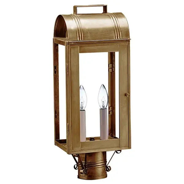 Rustic yet refined describes the Livery collection. Taking design elements from lanterns of times past, we incorporate a decorative handle or loop, feet, and optional reflectors to enhance the warm glow of your home. This collection is ideal for those lo - alternate view