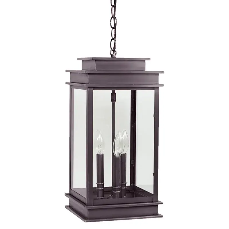Three Light Hanging Lantern 60.00W/B/Candelabra - Image 11