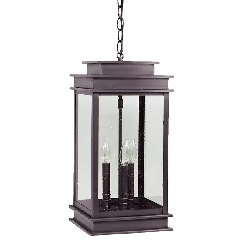 Three Light Hanging Lantern 60.00W/B/Candelabra - Image 12