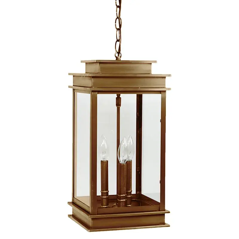 Three Light Hanging Lantern 60.00W/B/Candelabra - Image 3
