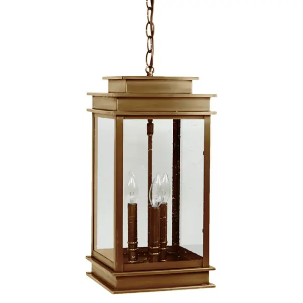 Three Light Hanging Lantern 60.00W/B/Candelabra - Image 4