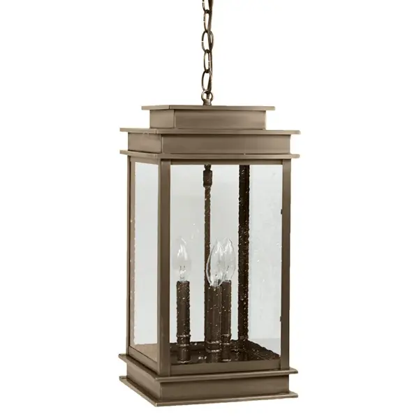 Three Light Hanging Lantern 60.00W/B/Candelabra - Image 9