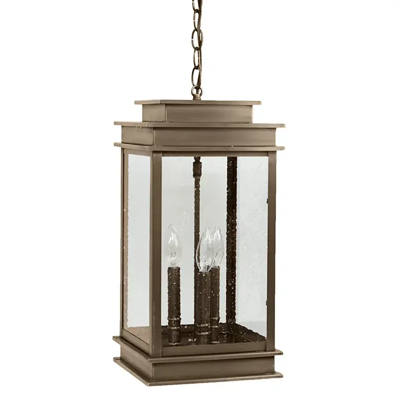Three Light Hanging Lantern 60.00W/B/Candelabra - Image 9