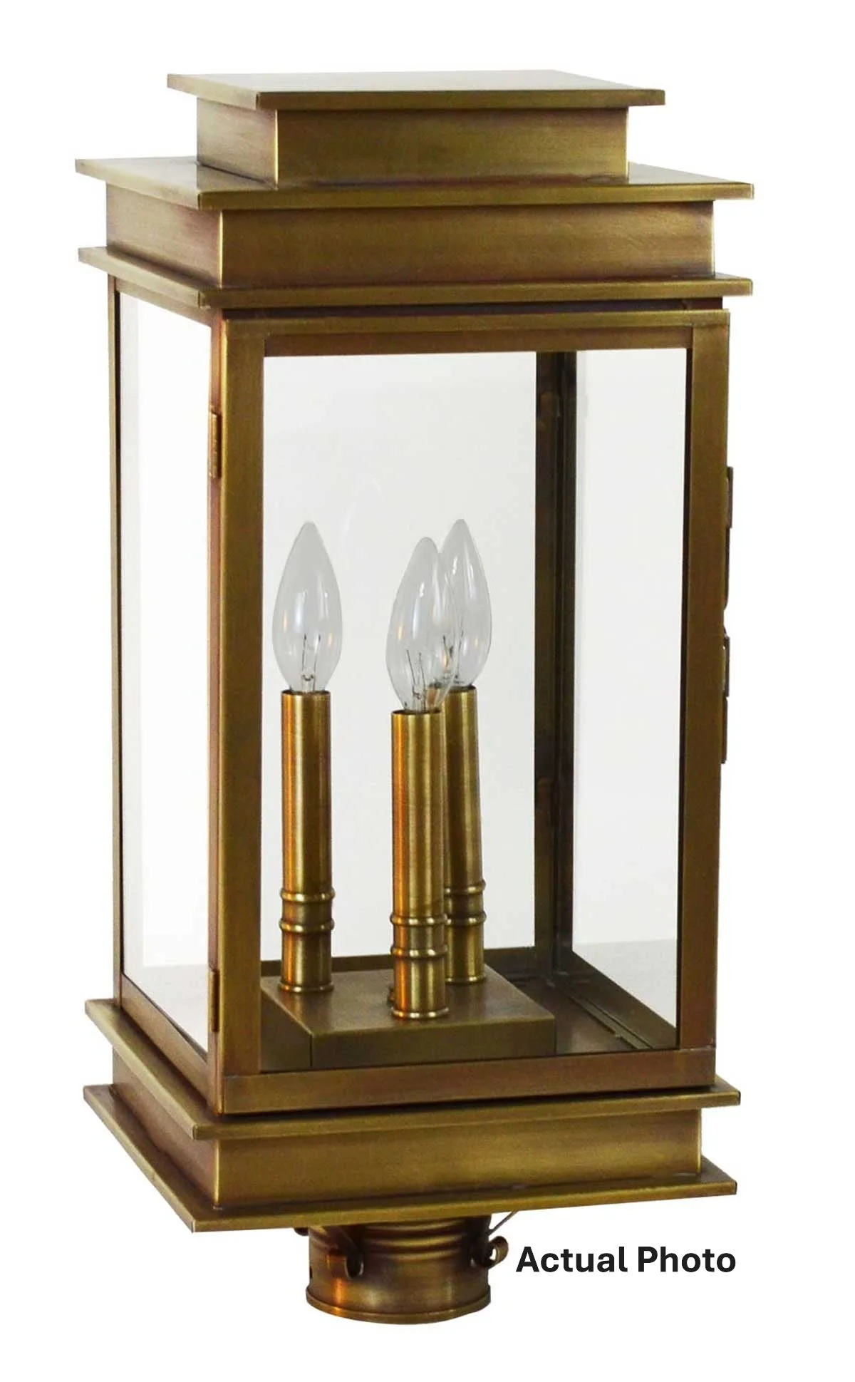 Three Light Post Mount 60.00W/Candelabra
