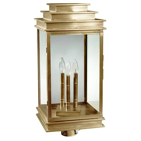 A fusion of streamlined contemporary style and traditional heritage, the Empire collection is highlighted by a double-tiered top with hard edges and flat sides. A unique design with two bulbs and an optional mirrored back panel for a sophisticated detail - alternate view