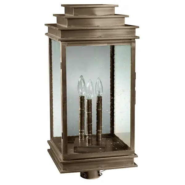 Three Light Post Mount 60.00W/B/Candelabra - Image 7