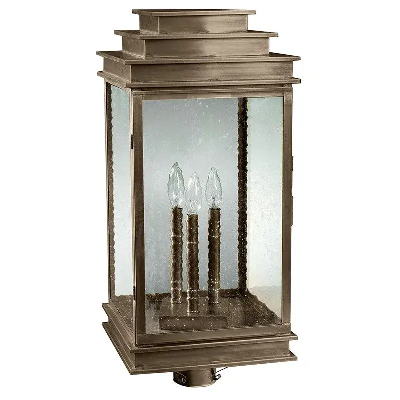 Three Light Post Mount 60.00W/B/Candelabra - Image 8
