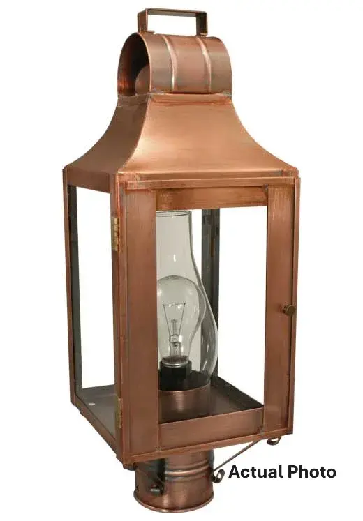 Rustic yet refined describes the Livery collection. Taking design elements from lanterns of times past, we incorporate a decorative handle or loop, feet, and optional reflectors to enhance the warm glow of your home. This collection is ideal for those lo