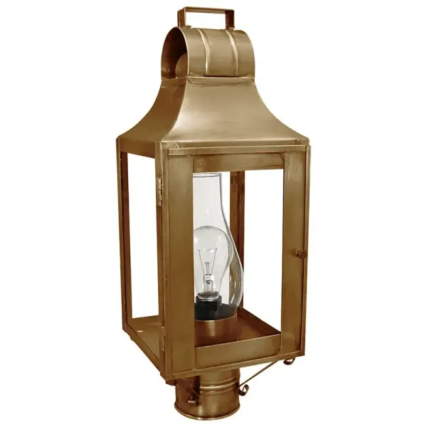 Rustic yet refined describes the Livery collection. Taking design elements from lanterns of times past, we incorporate a decorative handle or loop, feet, and optional reflectors to enhance the warm glow of your home. This collection is ideal for those lo - alternate view