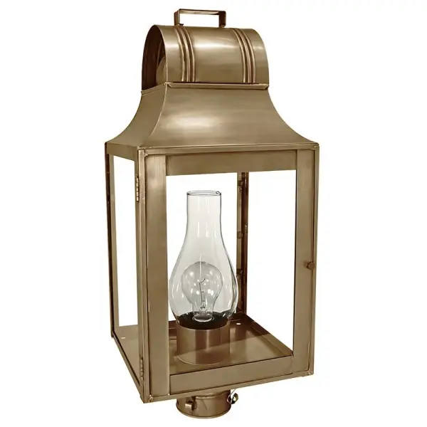 Rustic yet refined describes the Livery collection. Taking design elements from lanterns of times past, we incorporate a decorative handle or loop, feet, and optional reflectors to enhance the warm glow of your home. This collection is ideal for those lo - alternate view