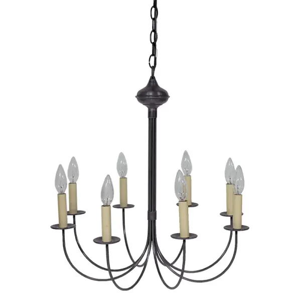 Eight Light Chandelier 60.00W/B/Candelabra - Image 4