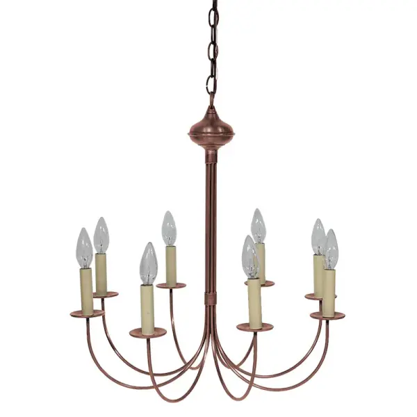 Eight Light Chandelier 60.00W/B/Candelabra - Image 6
