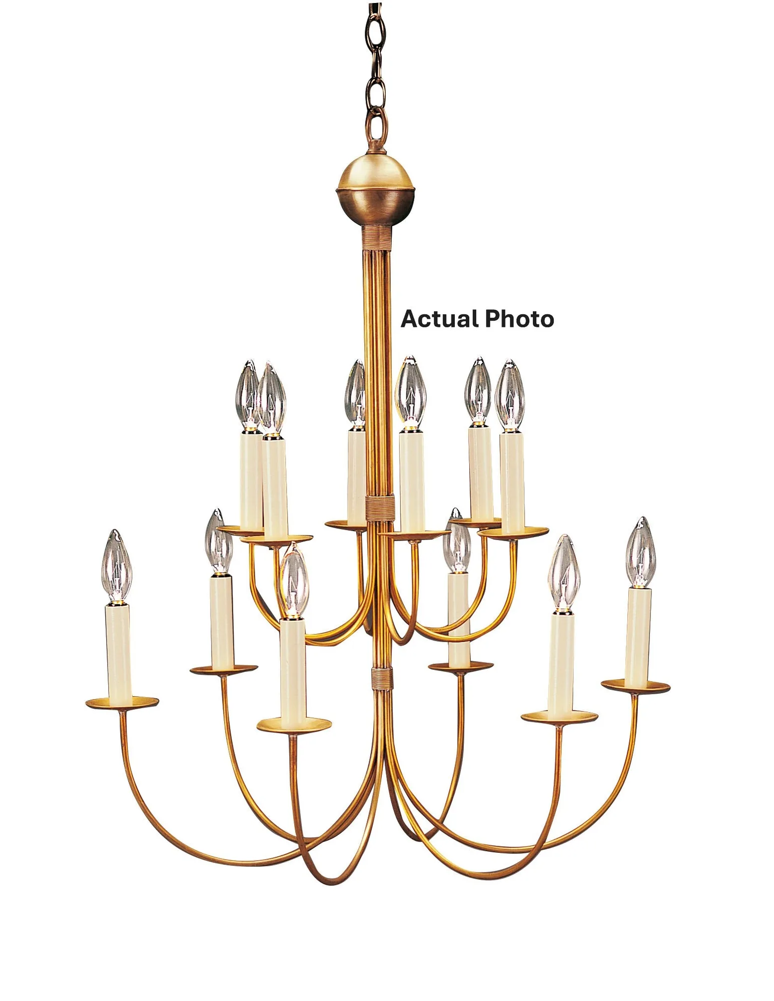 12 Light Hanging Fixture 60.00W/Candelabra/Candelabra