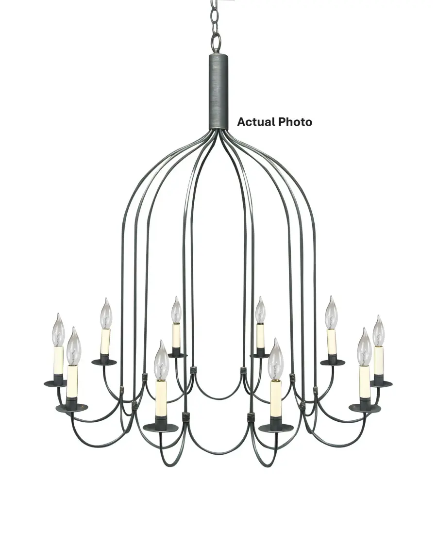 Ten Light Hanging Lantern 60.00W/B/Candelabra