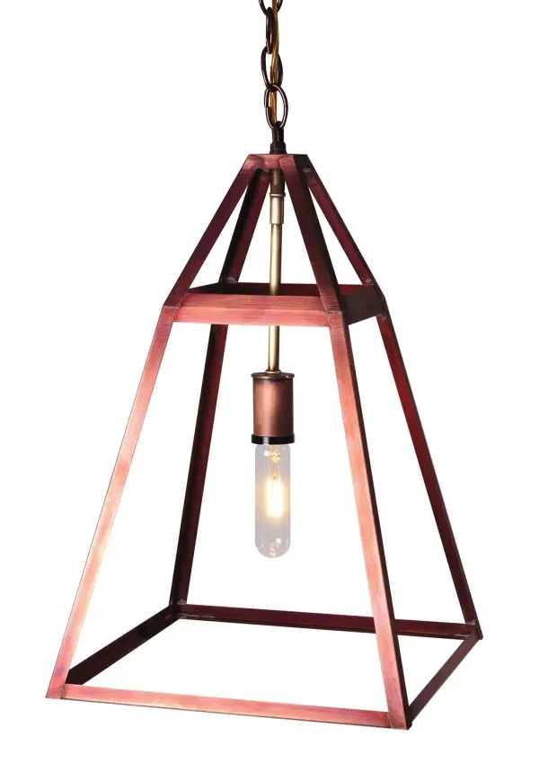 The Foyer collection features a mix of styles that all exude elegance and sophistication. These hanging fixtures give any foyer a warm and inviting ambiance.The Appledore fixture brings a touch of modern geometry with its open design that will be noticed - alternate view