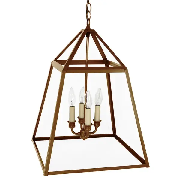 Four Light Hanging Lantern 60.00W/Candelabra - Image 4