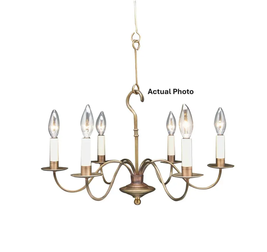 Six Light Hanging Lantern 60.00W/B/Candelabra - Image 1