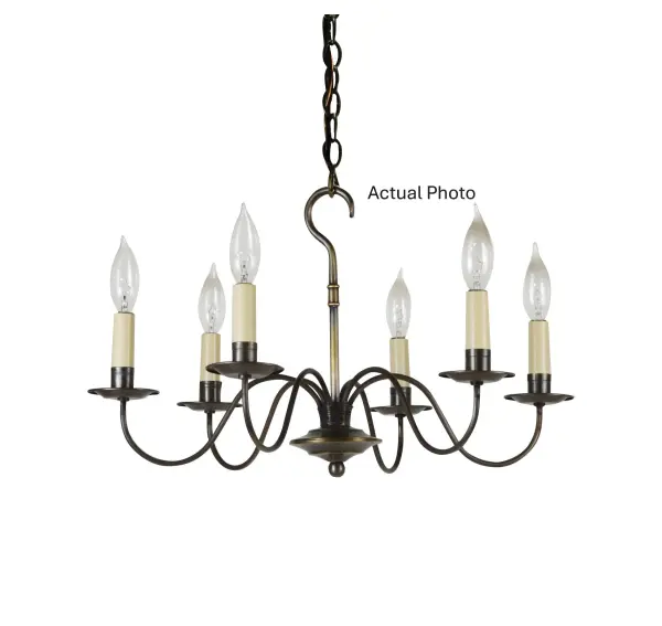 Our collection of colonial style chandeliers will stand out as the centerpiece of any room or foyer. A multitude of styles and sizes are available sure to fit any area of your home from dining room to foyer. - alternate view