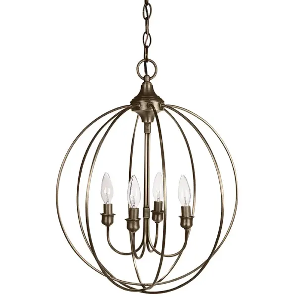 Four Light Hanging Lantern 60.00W/B/Candelabra - Image 3